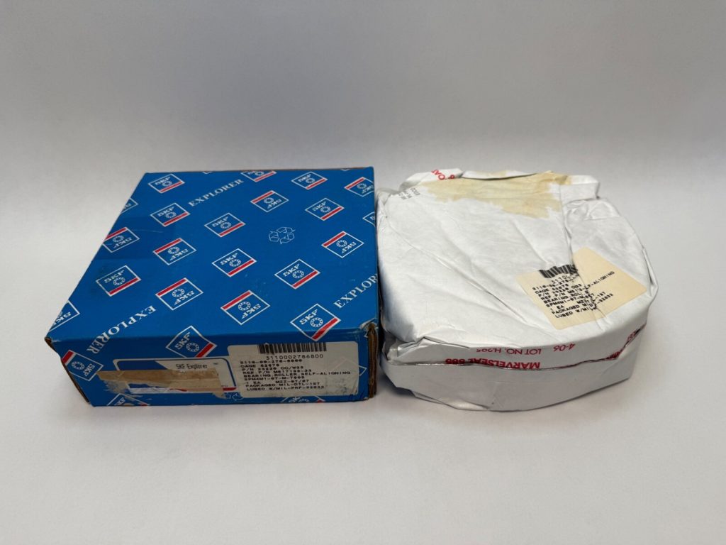 Double-Row Spherical Roller Bearing 100x180x60.3 mm, Wide 232 Series, Straight Bore, Pressed-Steel Cages, W33 Lubrication Groove