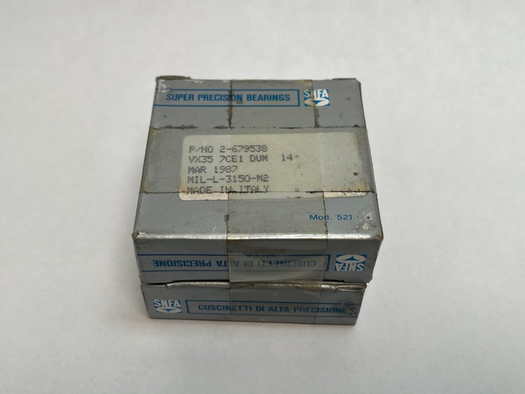 Angular Contact Ball Bearing - 35 mm ID, 62 mm OD, 14 mm Width, Open, 15°, Medium Preload, Universal Duplex Pair