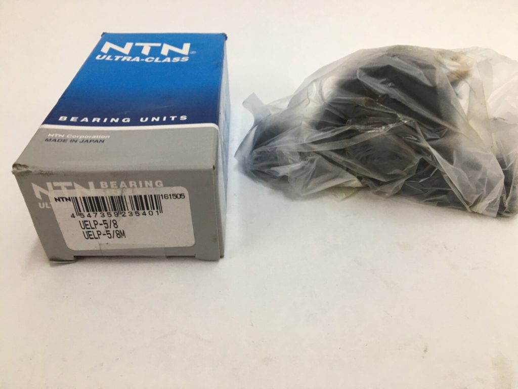 2-Bolt Pillow Block Ball Bearing Unit, 5/8 in Bore, Eccentric Locking Collar, Contact Seals and Flingers