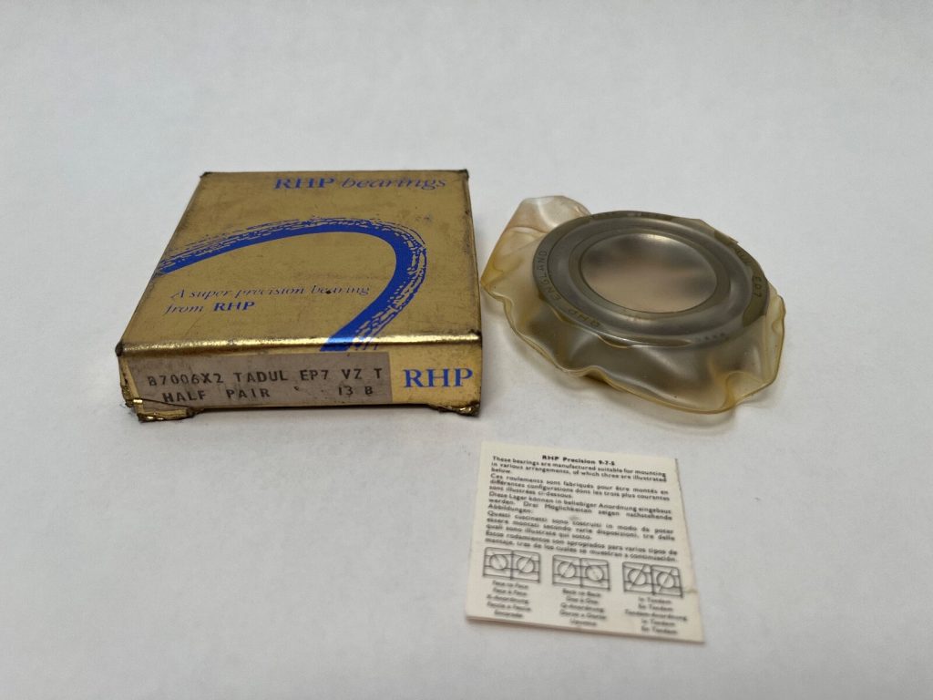Super-Precision Angular Contact Ball Bearing - 30 mm ID, 55 mm OD, 13 mm Width, 15 Degree, Phenolic Cage, Light Preload