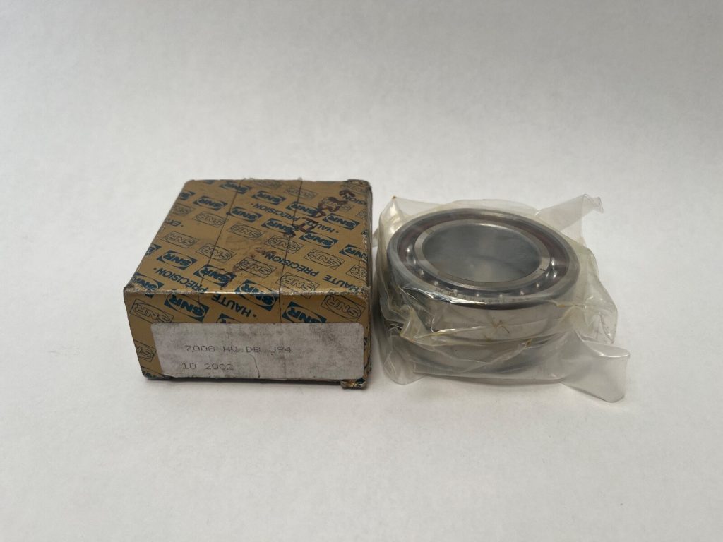 Angular Contact Ball Bearing - Straight Bore, 40 mm ID, 68 mm OD, 15 mm Width, Open, 25° Contact Angle, Back-to-Back Matched Pair.