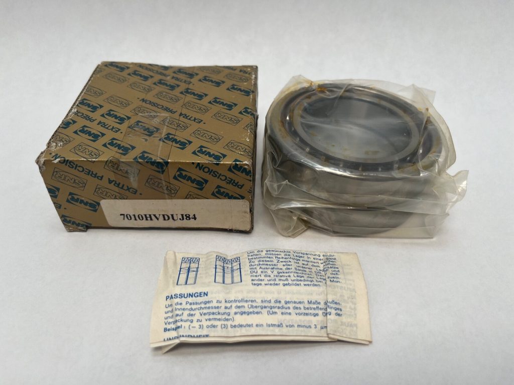 Super-Precision Angular Contact Ball Bearing, Universally Matchable Pair, 50 x 80 x 16 mm, 25 Degree Contact Angle, Medium Preload, Phenolic Cage