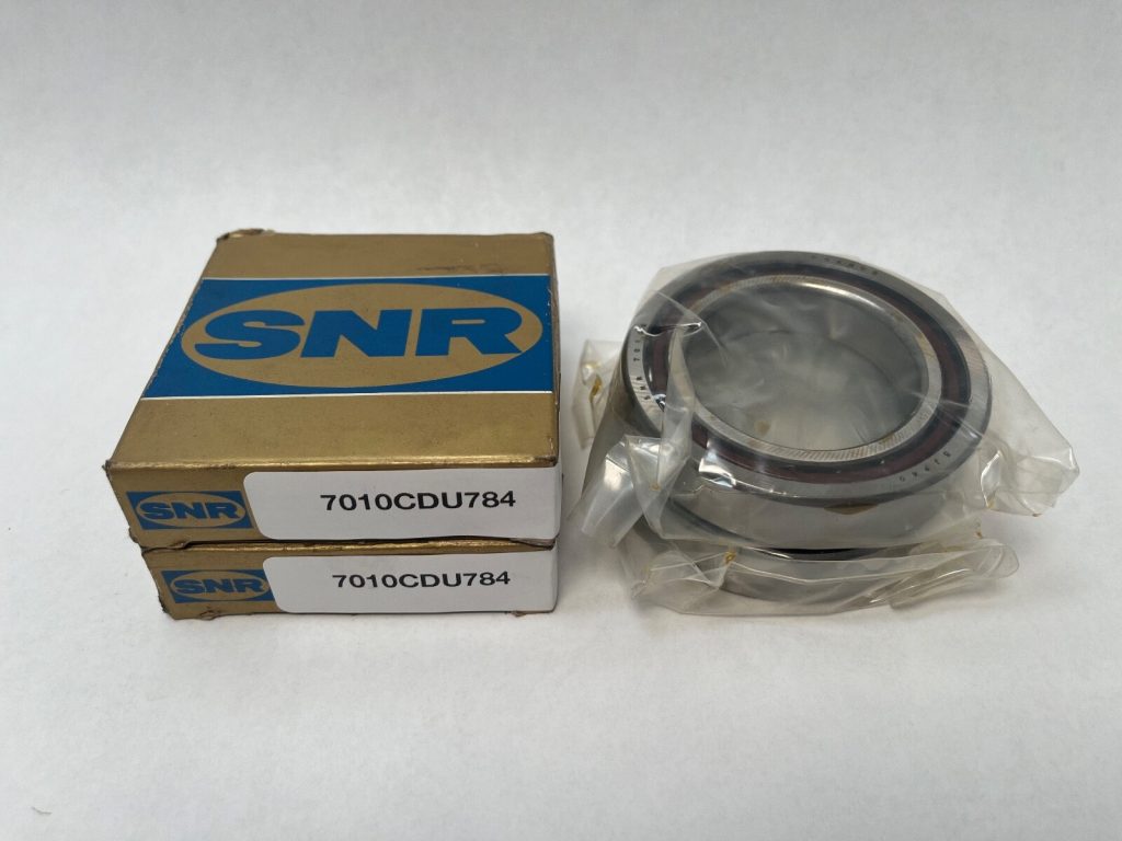 Super Precision Angular Contact Ball Bearing Pair - Straight Bore, 50 mm ID, 80 mm OD, 16 mm Width, Open, 15° Contact Angle, Medium Preload