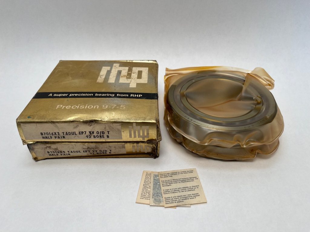 Super-Precision Angular Contact Bearing Matched Pair 80x125x22 mm 15° Light Preload ABEC 7
