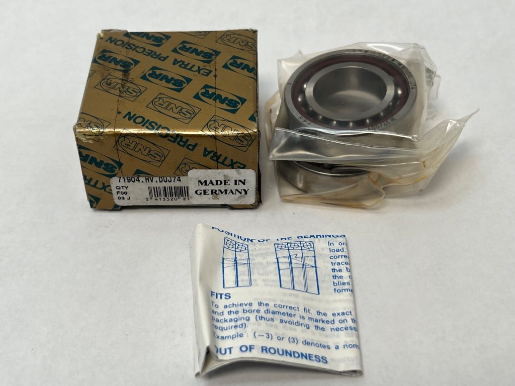 Super-Precision Angular Contact Ball Bearing Pair 20 x 37 x 9 mm, 25° Contact Angle, P4, Light Preload, Duplex Universal