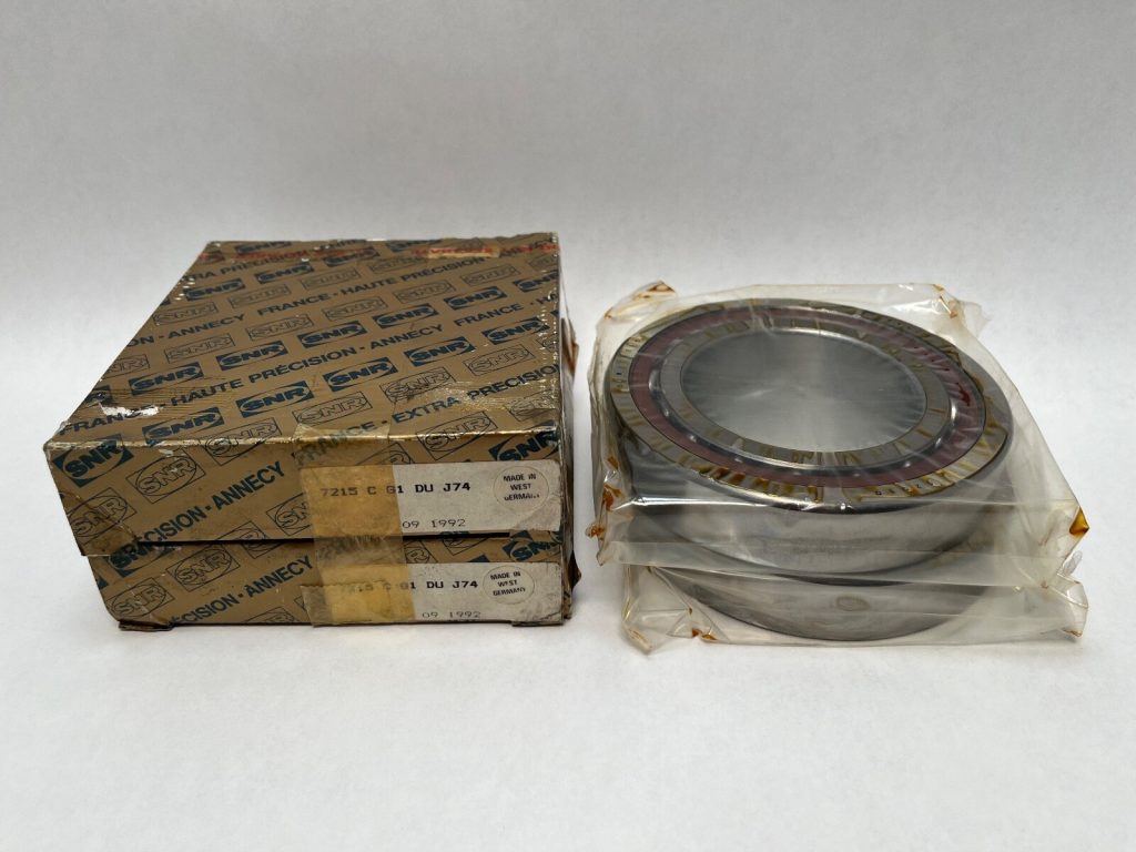 Super Precision Angular Contact Ball Bearing - Straight Bore, 70 mm ID, 125 mm OD, 24 mm Width, Open, 15° Contact Angle, Light Preload, Phenolic Cage