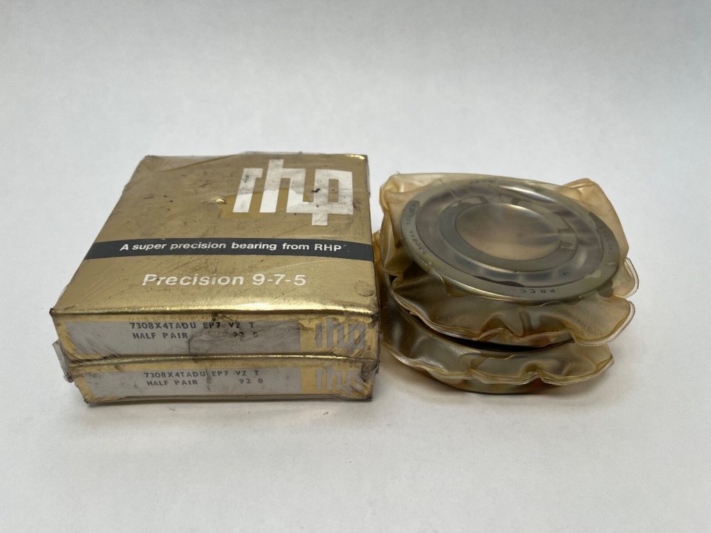 Super Precision Angular Contact Ball Bearing Matched Pair - 40 mm ID, 90 mm OD, 23 mm Width, Open, 25° Contact Angle, Light Preload, ABEC 7, 2 Pcs.