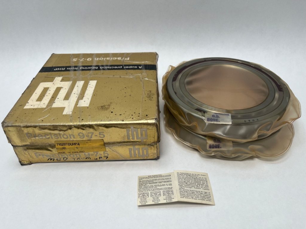 Super-Precision Angular Contact Bearing Matched Pair 100x150x24 mm 40° Medium Preload ABEC 7