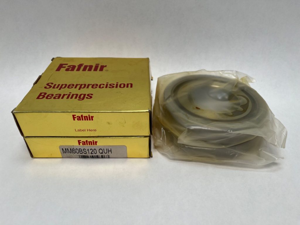 Ball Screw Support Bearing Duplex Pair – Straight Bore, 60 mm ID, 120 mm OD, 20 mm Width Each, 40 mm Stacked, Open, 60 Degree Contact Angle, Heavy Preload, 2 Pc