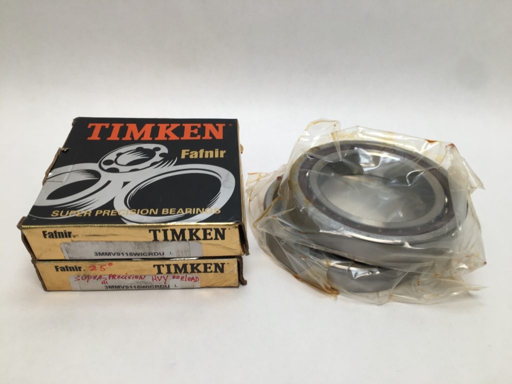 Super-Precision Angular Contact Ball Bearing Matched Pair 75 x 115 x 20 mm, 25 Degree Contact Angle, ABEC 7, Light Preload, Phenolic Cage, Set of 2