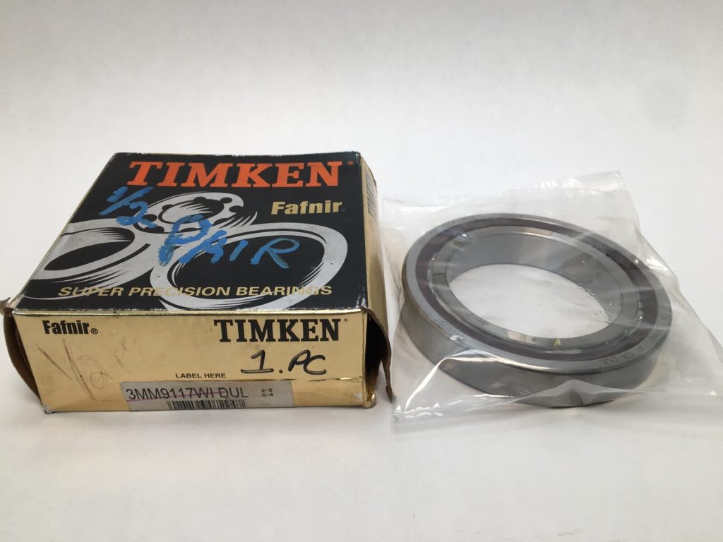 Super Precision Angular Contact Ball Bearing - 85 mm ID, 130 mm OD, 22 mm Width, Straight Bore, Open, 25 Degree, Light Preload, Phenolic Cage