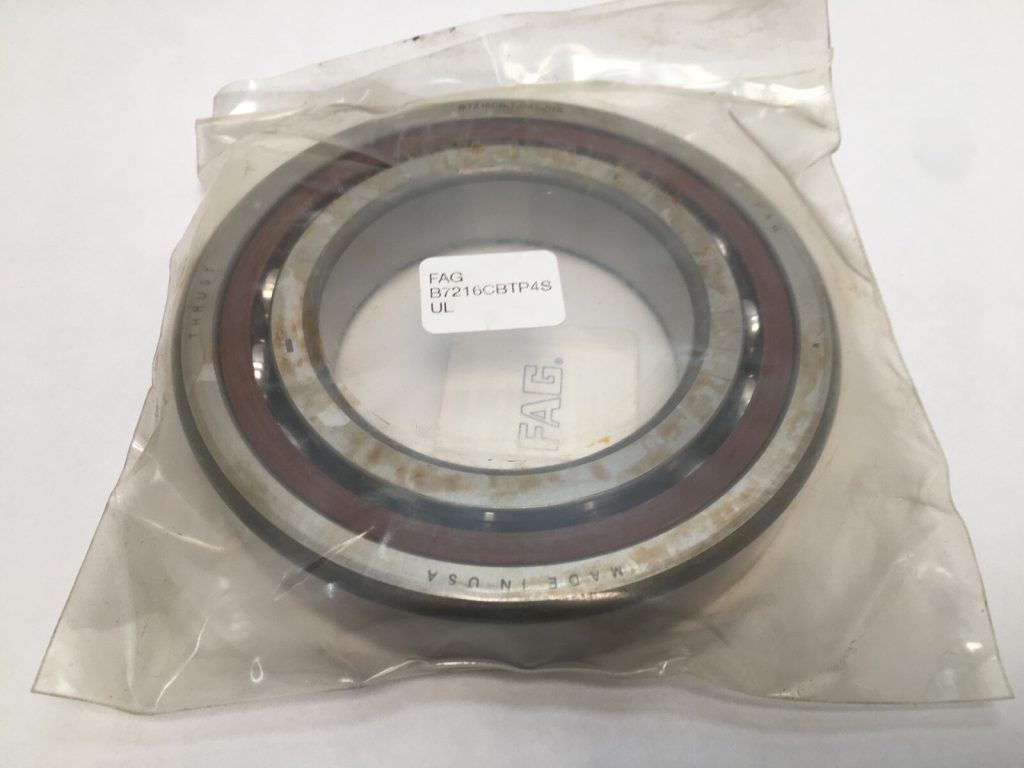 Super Precision Angular Contact Ball Bearing 80x140x26mm 15 Degree P4S Phenolic Cage Light Preload Universally Ground