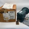 Right Angle Worm Gear Reducer, 7:1 Ratio, 3.00 in Centre Distance, 180TC C-Face Input, Left Hand Solid Output