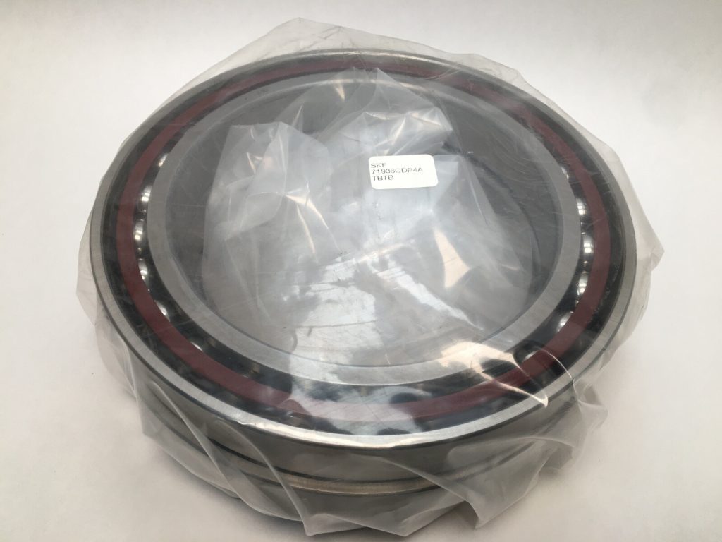 Super-Precision Angular Contact Ball Bearing Set - 180 mm ID, 250 mm OD, 33 mm Width Each, Open, 15° Contact Angle, TBTB Triplex, 3 Pcs