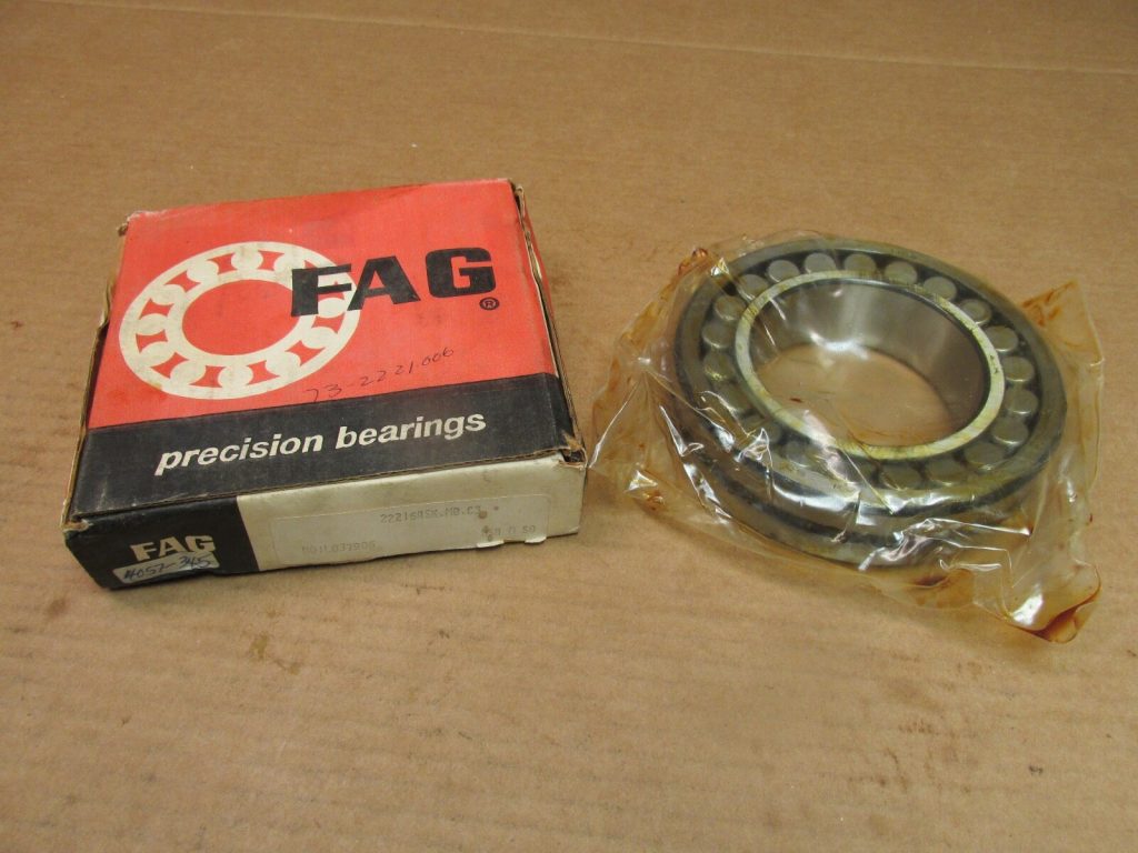 Double-Row Spherical Roller Bearing, 80 x 140 x 33 mm, 1:12 Tapered Bore, Machined Brass Cage, C3 Clearance, Relubricatable Outer Ring