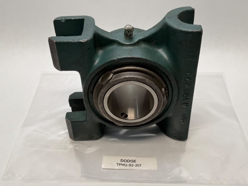 Top Angle Take-Up Bearing Unit, 2-7/16 in Bore, Double-Row Spherical Roller, Non-Expansion, 39,000 lbf Dynamic