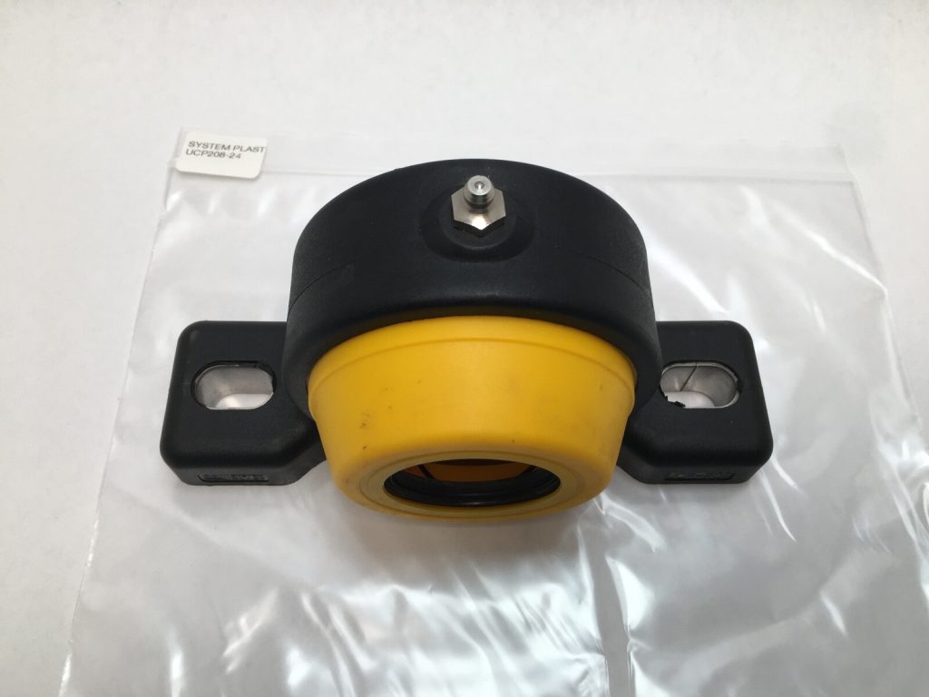 Two-Bolt Pillow Block Unit – 1-1/2 in Bore, Polyamide Housing, Set-Screw Locking, Open End Cap