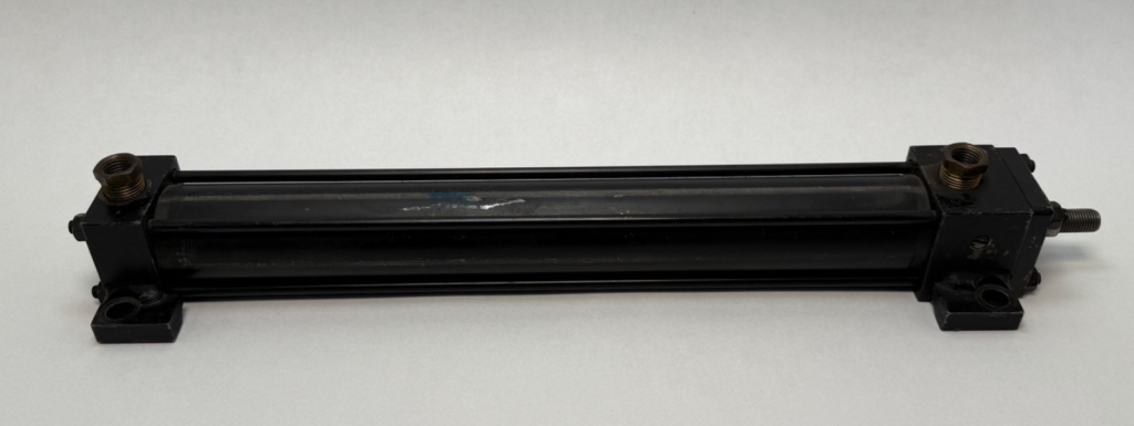 Heavy-Duty Tie-Rod Pneumatic Cylinder, 1-1/2 in Bore x 12 in Stroke, 5/8 in Rod, Double Acting, 250 psi
