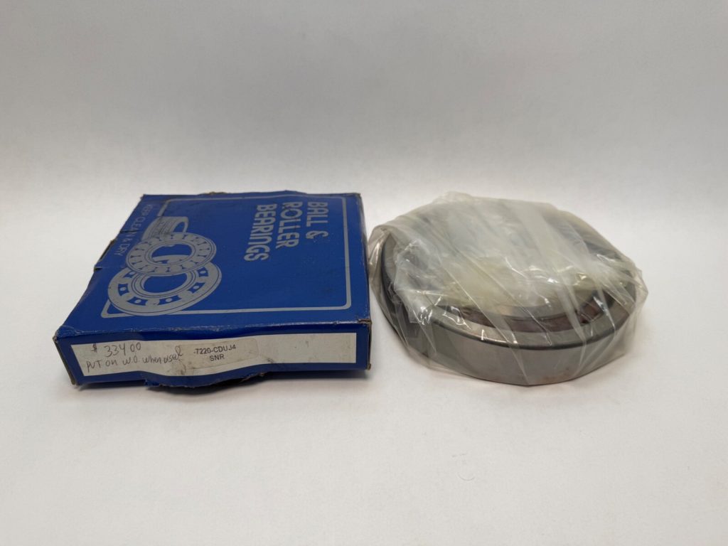 Super-Precision Angular Contact Ball Bearing 100 x 180 x 34 mm, 15° Contact Angle, Light Preload, Duplex Ground, Single Piece