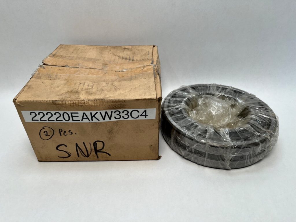 Double-Row Spherical Roller Bearing 100x180x46 mm 1:12 Taper Bore C4 Clearance W33 Lube Groove