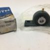 Two-Bolt Pillow Block Bearing Unit, 1/2" Bore, Setscrew Locking, Nitrile Contact Seals, Relubricatable