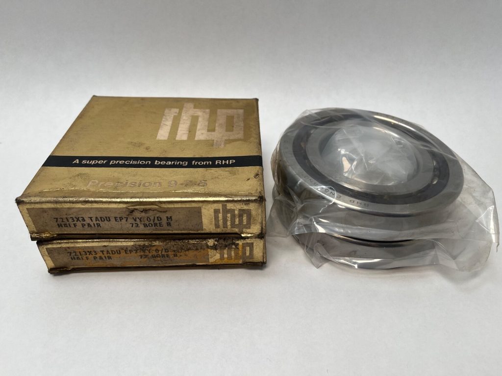 Super-Precision Angular Contact Ball Bearing Matched Pair, 65 x 120 x 23 mm, 25° Contact Angle, Phenolic Cage, ABEC 7 / P4, Light Preload — 2 Pieces