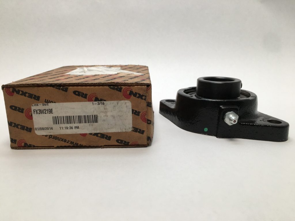 Two-Bolt Flange Mount Bearing Unit – 1-3/16 in Bore, Cast Iron, Eccentric Locking Collar, Standard Duty