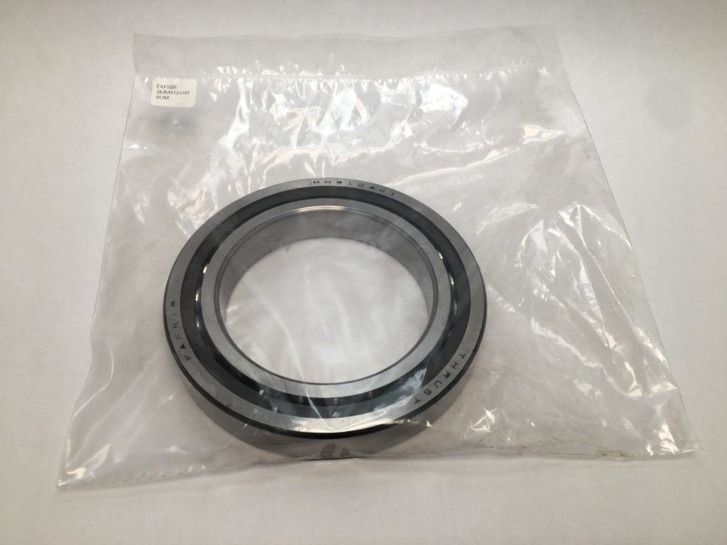 Super-Precision Angular Contact Ball Bearing - 120 mm Bore, 180 mm OD, 28 mm Width, 25° Contact Angle, Open, Phenolic Machined Cage, Medium Preload, Universally Ground