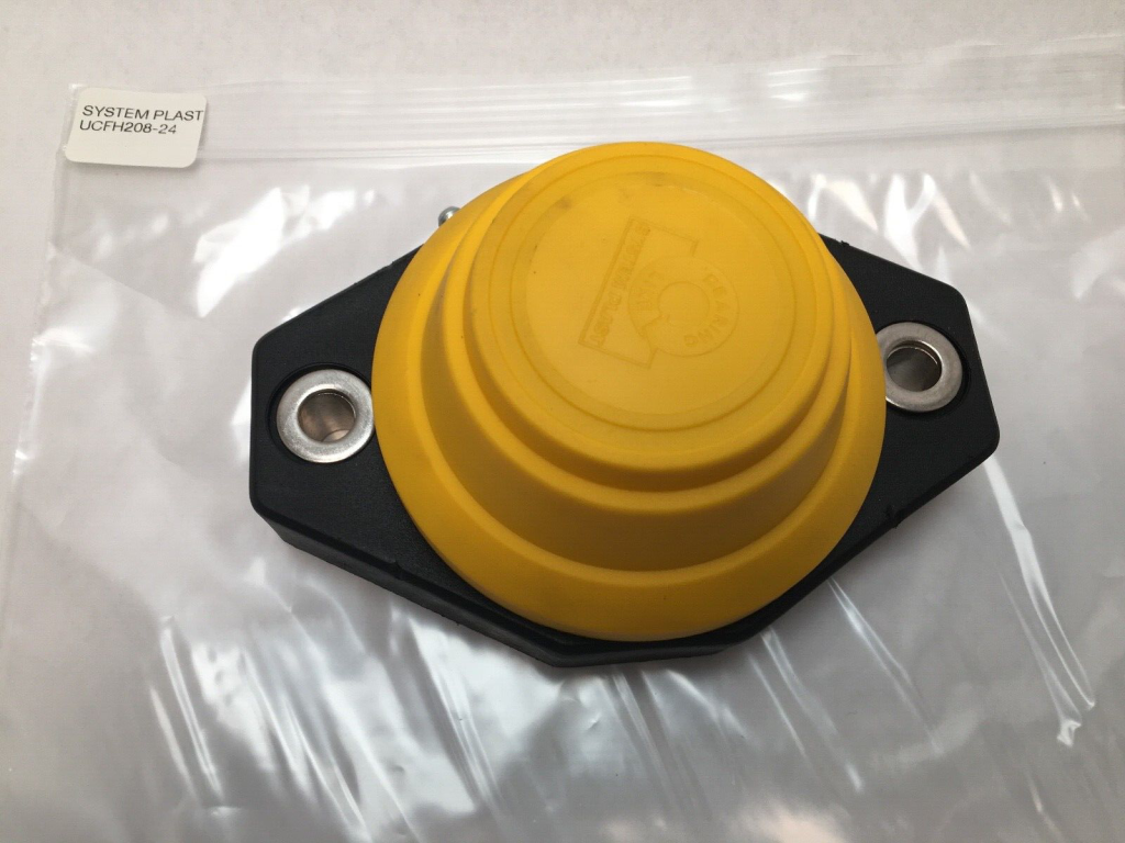 Two-Bolt Flange Mount Bearing Unit – 1-1/2 in Bore, Reinforced Polyamide, Setscrew Lock, Closed End Cap