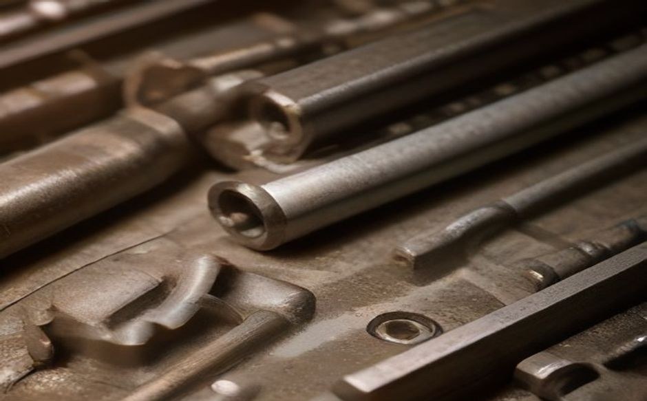 Bearings, electric motors, and hydraulic parts commonly stocked as MRO supplies