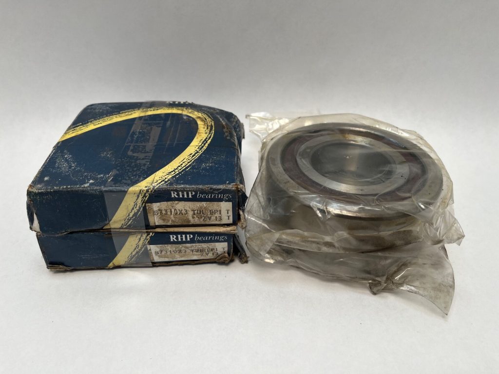 Angular Contact Ball Bearing Matched Duplex Pair 50x110x27mm 25 Degree Phenolic Cage Light Preload Universally Ground