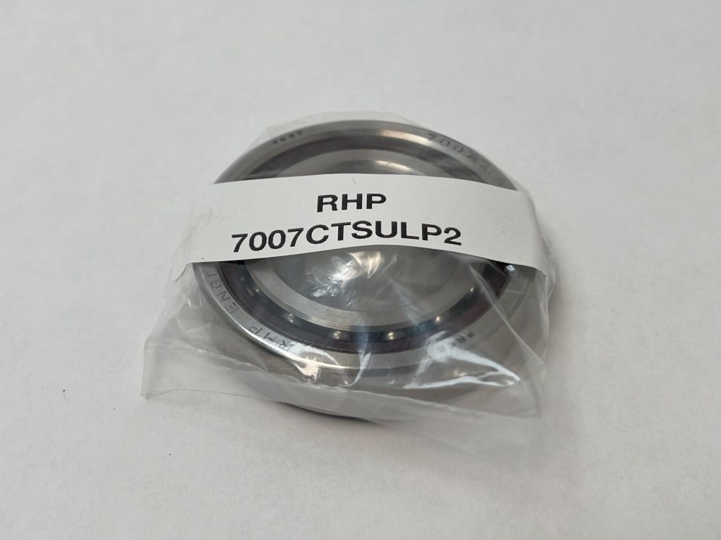 Super-Precision Angular Contact Ball Bearing – 35 x 62 x 14 mm, 15° Contact Angle, ABEC 9, Light Preload, Phenolic Cage