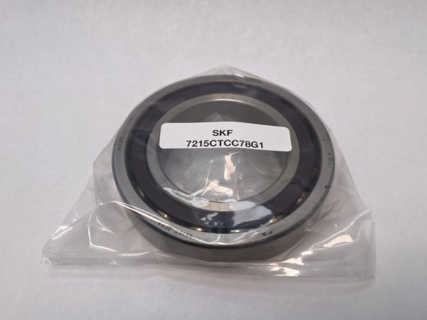 SKF 7215CTCC78G1 angular contact ball bearing in plastic packaging with label