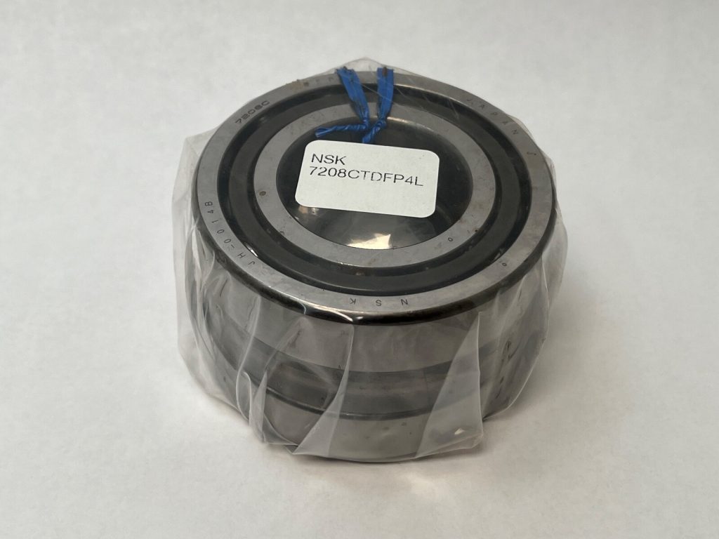 Super Precision Angular Contact Ball Bearing Pair 40x80x18 mm, 15° Contact Angle, Face-to-Face Matched, ABEC 7