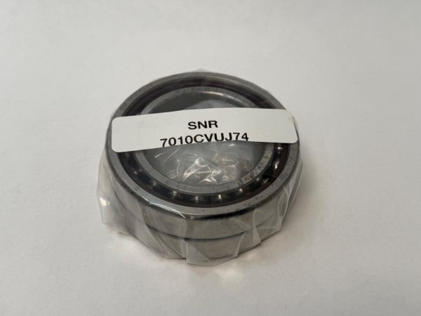 SNR 7010CVDUJ74 angular contact ball bearing, open design, wrapped in plastic with label