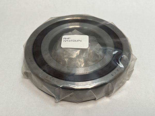 RHP 7213TDULP4 angular contact ball bearing, wrapped in plastic with manufacturer label