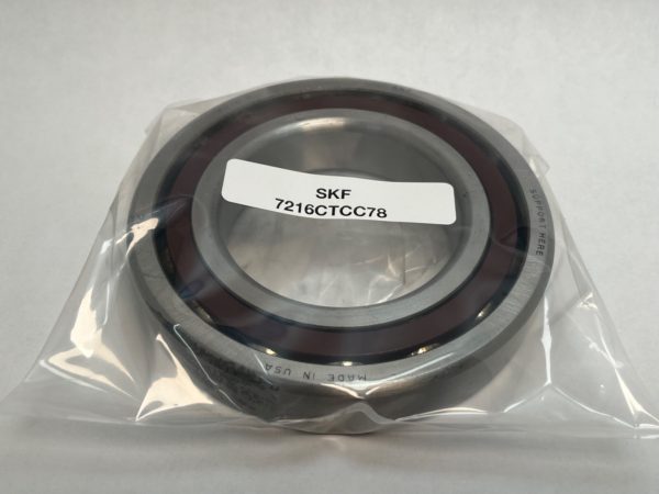 SKF 7216CTCC78 angular contact ball bearing, open type, in plastic packaging with label