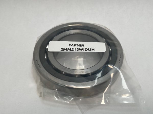 Fafnir 2MM213WIDUH angular contact ball bearing in plastic packaging with labeled sticker