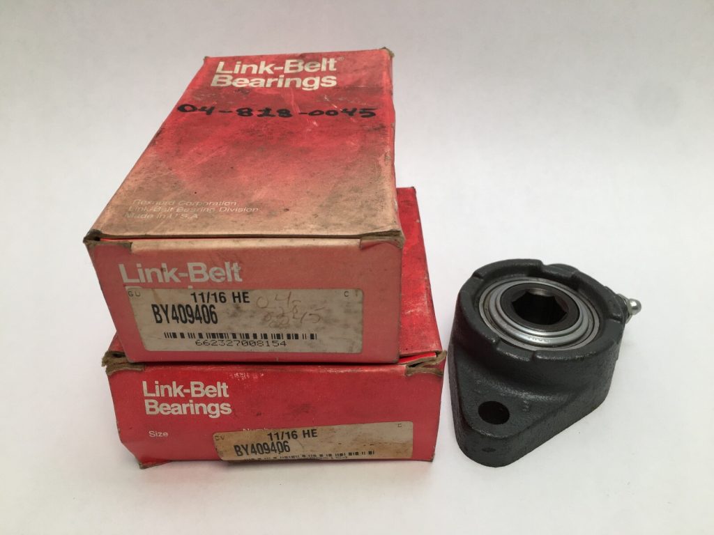 2-Bolt Pressed Steel Flange Bearing - 11/16 in Hex Bore, Light Duty, Non-Expansion