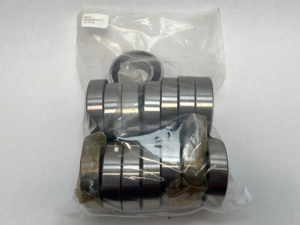 Stack of angular contact ball bearings, 30x62x16 mm, sealed in a plastic bag with label