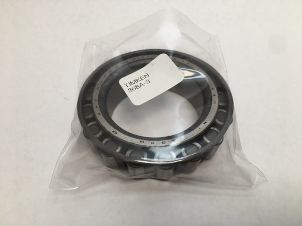 Timken 368A-3 tapered roller bearing cone in plastic packaging with label