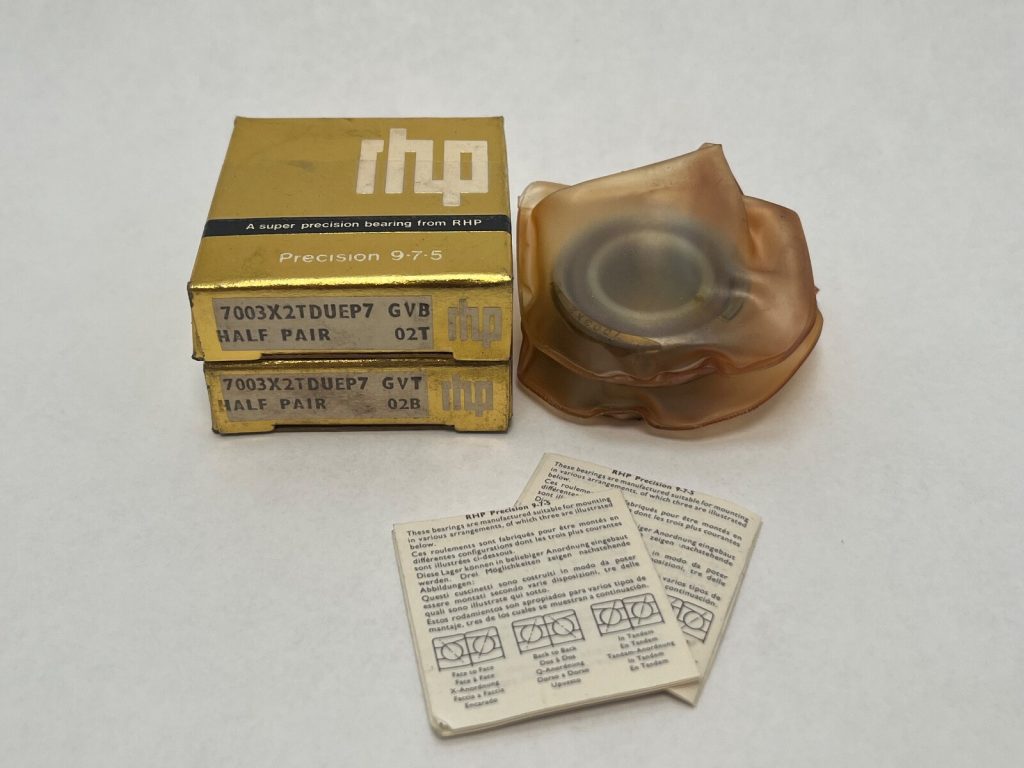 Angular Contact Ball Bearing — 17 mm ID, 35 mm OD, 10 mm Width, Open, 15° Contact Angle, Light Preload, Phenolic Outer-Ring-Guided Cage, P4 Class