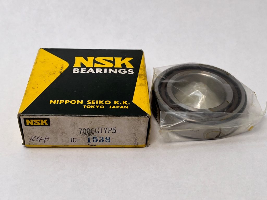 Angular Contact Ball Bearing - Straight Bore, 30 mm ID, 55 mm OD, 13 mm Width, Open, 15° Contact Angle, P5 Precision