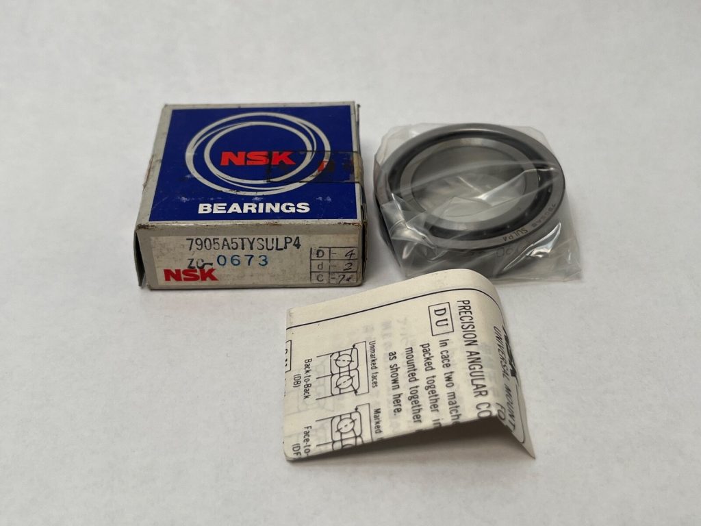 Super Precision Angular Contact Ball Bearing – 25 mm ID, 42 mm OD, 9 mm Width, Open, 25°, Light Preload, P4