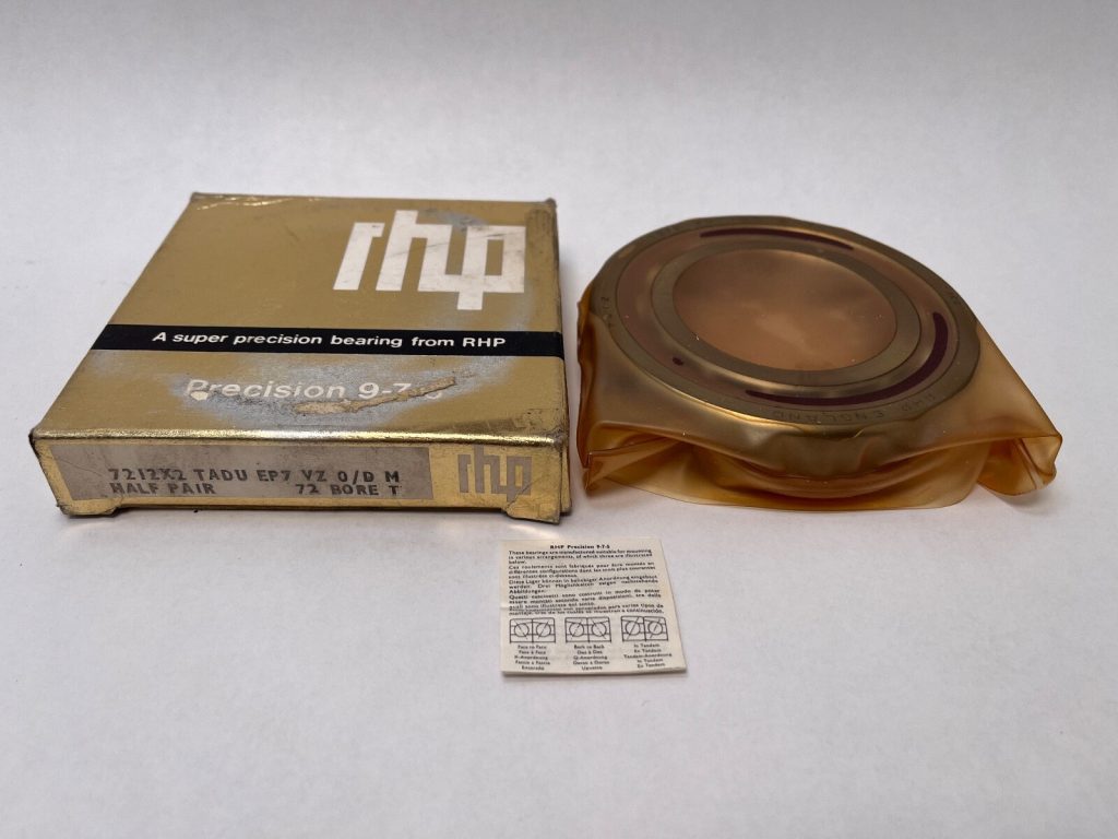 Super Precision Angular Contact Ball Bearing 60x110x22 mm, 15° Contact Angle, Light Preload, ABEC 7, Half of a Duplex Pair