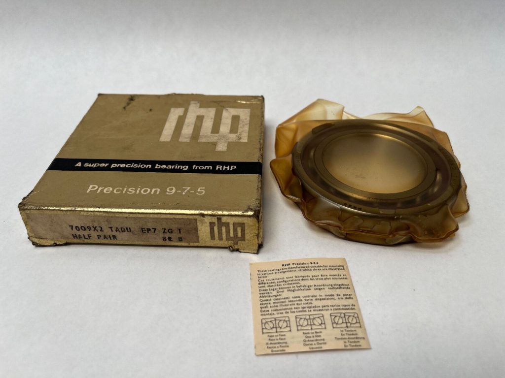 Super Precision Angular Contact Ball Bearing - 45 mm ID, 75 mm OD, 16 mm Width, Open, 15° Contact Angle, Light Preload, ABEC 7.