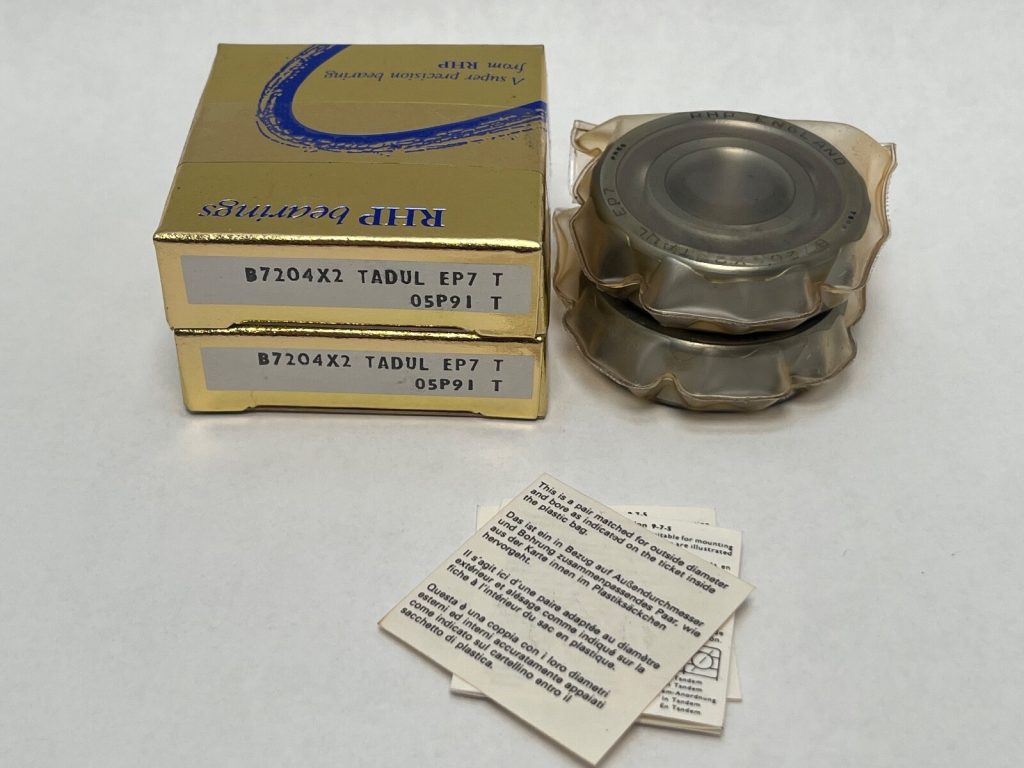 Super Precision Angular Contact Ball Bearing Matched Pair 20x47x14 mm 15° ABEC 7 Light Preload