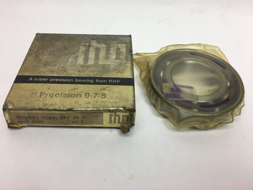 Super-Precision Angular Contact Ball Bearing 40 x 80 x 18 mm, ABEC 7, Universal Duplex, Light Preload, Phenolic Cage