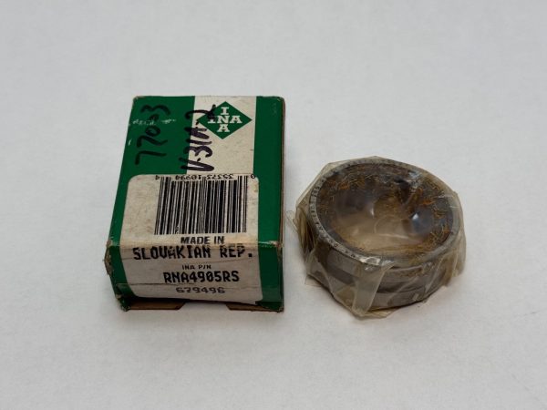 INA RNA4905RS needle roller bearing shrink-wrapped next to its original box