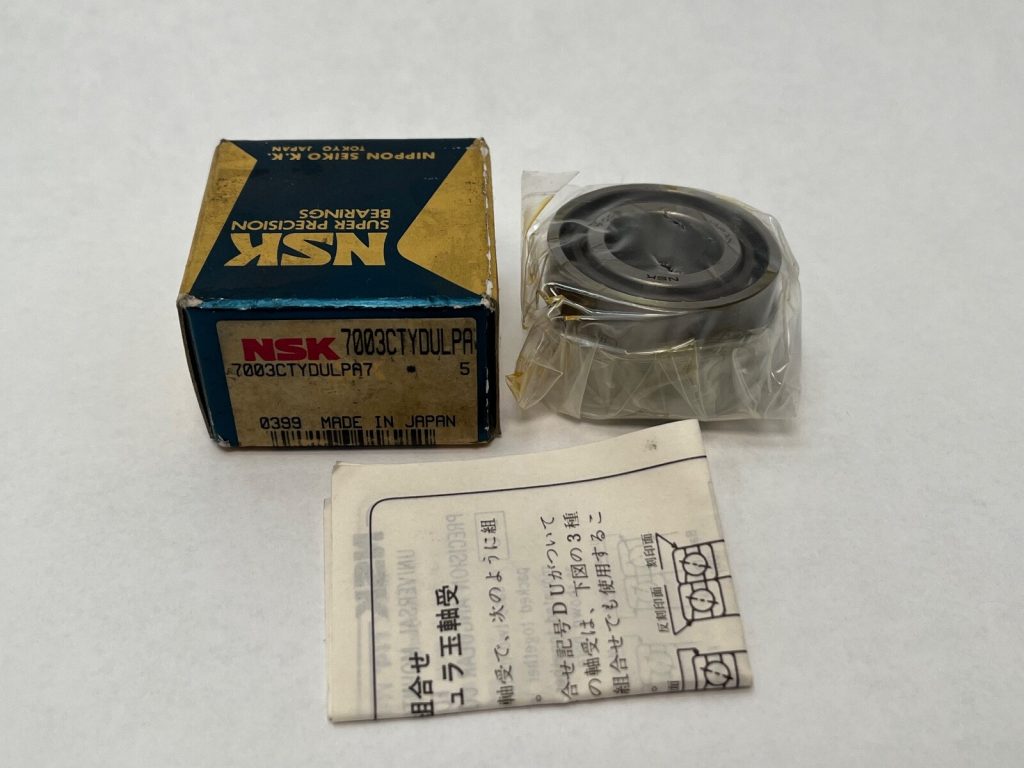 Super Precision Angular Contact Ball Bearing Matched Duplex Pair 17 x 35 x 10 mm 15 Degree Light Preload